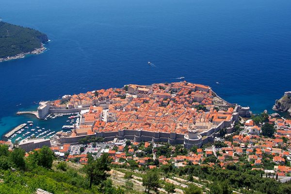 The walled city of Dubrovnik, Croatia taken during a hiking tour with Ryder-Walker Alpine Adventures.