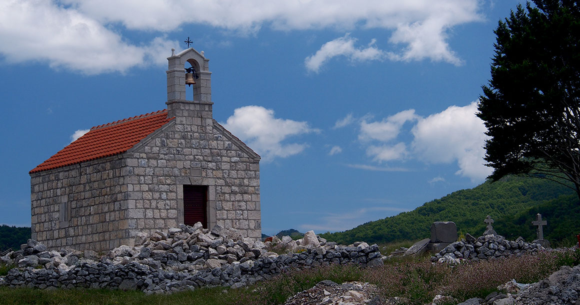 Chapel in the Montenegro countryside.
