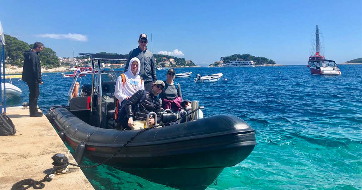 Boat tour in Croatia