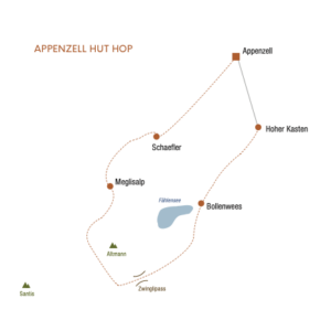 Appenzell Hut Hop map