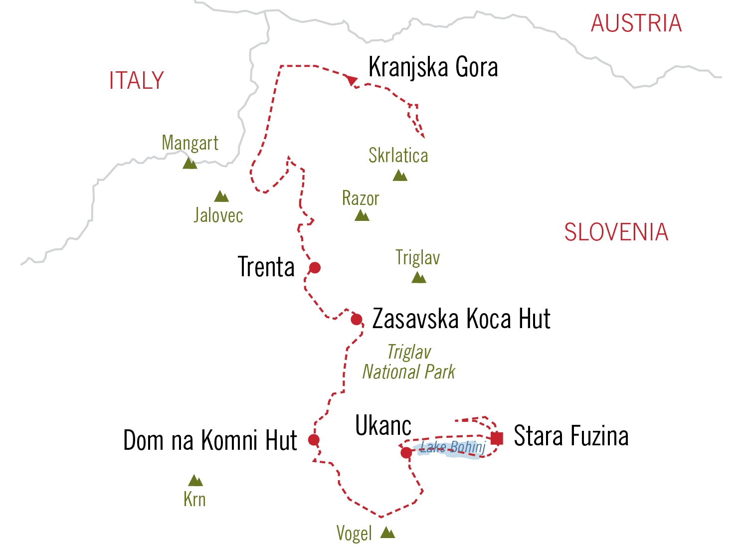 Slovenia TRIP MAP