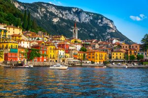 Italian town on Lake Como