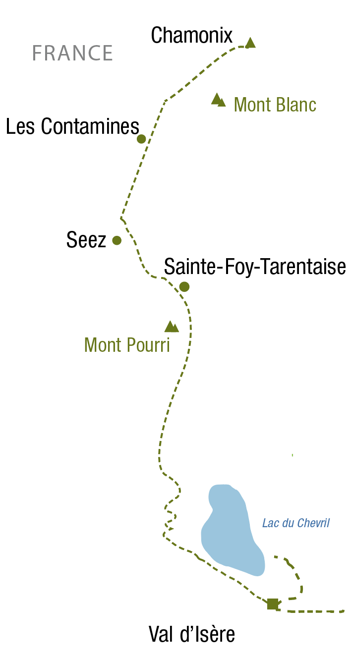 French alps map