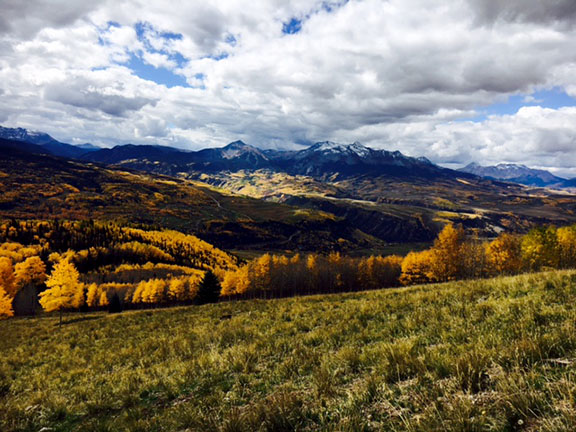 Fall colors in the San Juan Mountains of southwest Colorado.