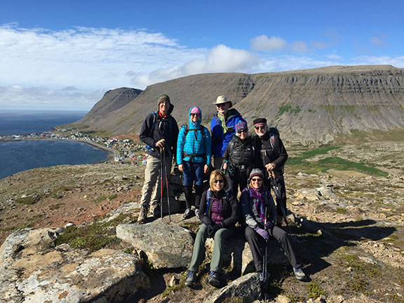 Group shot of our hiking tour in Iceland with Ryder-Walker Alpine Adventures.