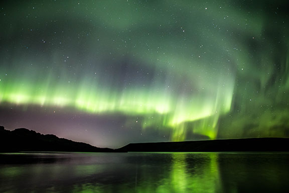 Aurora Borealis over Iceland.