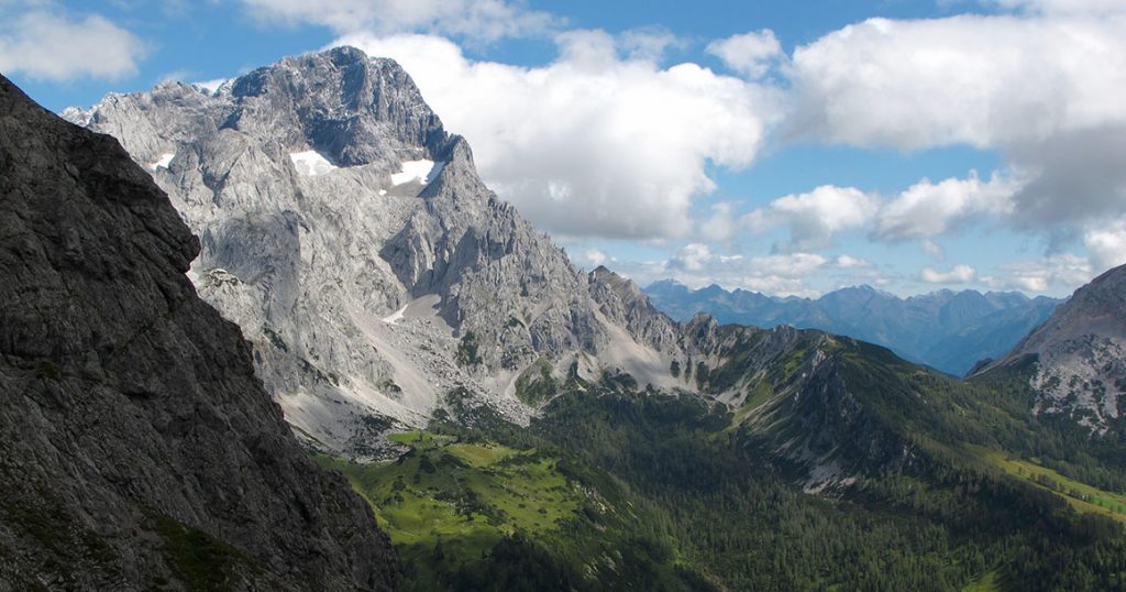 The mountains of the Dachstein region of Austria.