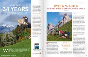 2018 Ryder-Walker Hiking Tour Catalog Cover.