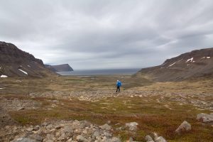 Man Hiking in Iceland