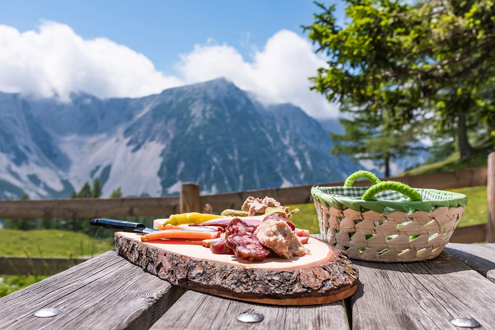 French Alps food picnic