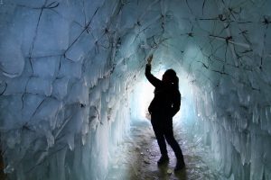 Women in an Ice Cave