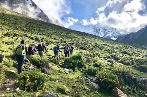 Hikers on the Machu Picchu Trek