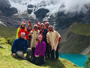 Peru group on guided tour