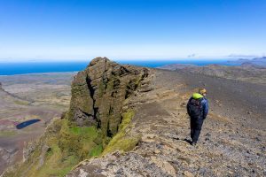 Solo male hiker in Iceland