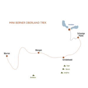 Berner Oberland Trek map