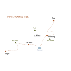 Mini Engadine trek map
