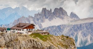 Italian Dolomites hut