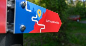Liechtenstein trail sign