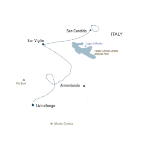 Italian Dolomites easygoing map
