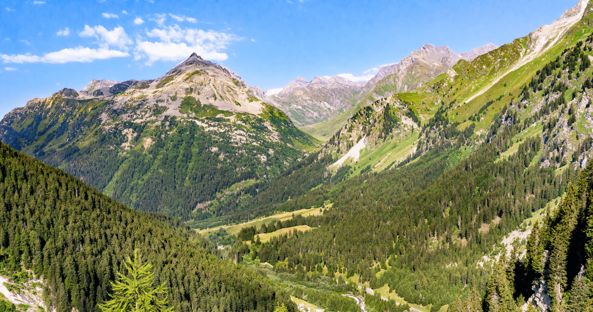 Swiss Engadine valley