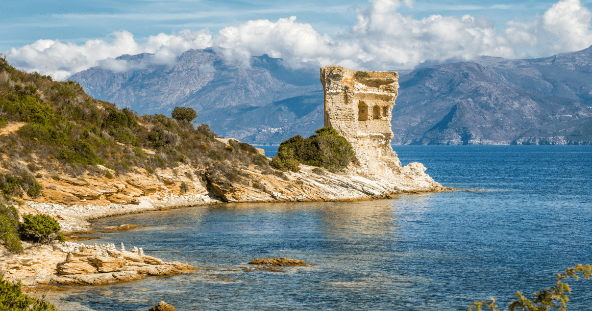 Historic ruins in Corsica, France