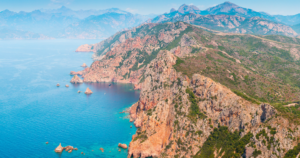 Coastline of Corsica, France