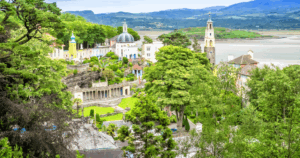 Wales castles on coastline