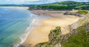 Beach inlet in Wales