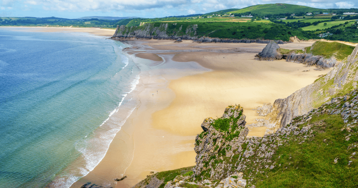 Beach inlet in Wales