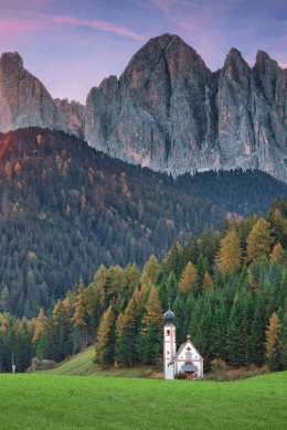 Dolomites church