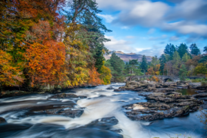 Fall colors over the river on Rob Roy Trek