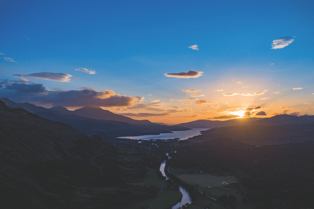 Sunset over Loch