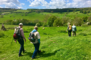 Cotswolds England hikers