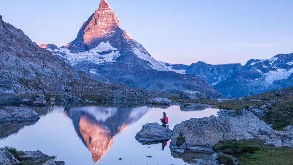 matterhorn in pastel colors