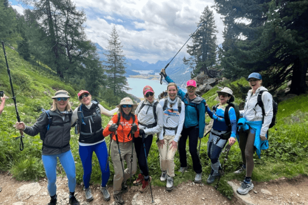Women's hiking group