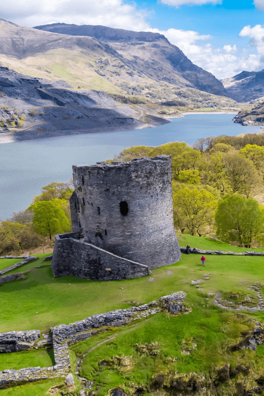 wales-featured Wales castle overlooking sea inlet