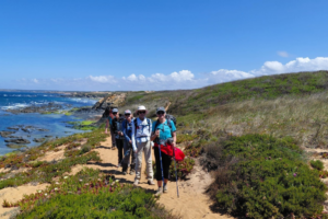 Portugal coast hikers